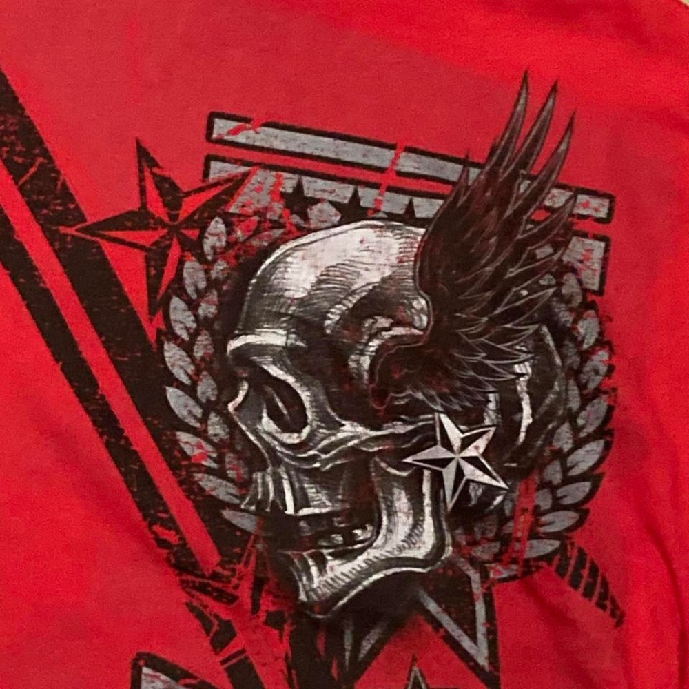 Yazbek y2k graphic‎ tee affliction metal mulisha style men's XXL - Picture 2 of 7